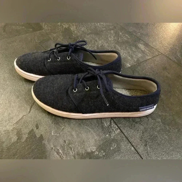 Women’s Under Armour Street Encounter Wool Navy Blue Casual Boat Shoes Size 9 - Picture 3 of 7